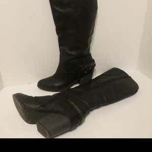 American Rag Edyth Size 8M Black Knee Boots